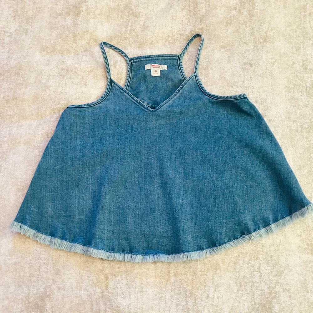 Mossimo denim crop top